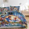3pcs Cinderella's Enchanted Evening Printed Quilt Set Soft and Comfortable Quilt Cover for Bedroom, Guest Room Bedding Set B014