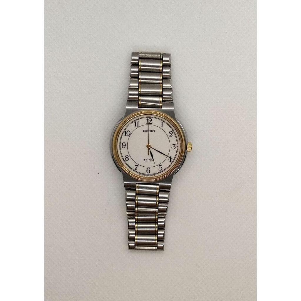 Used SEIKO SPIRIT Quartz Watch, Bi-color, Operation Confirmed