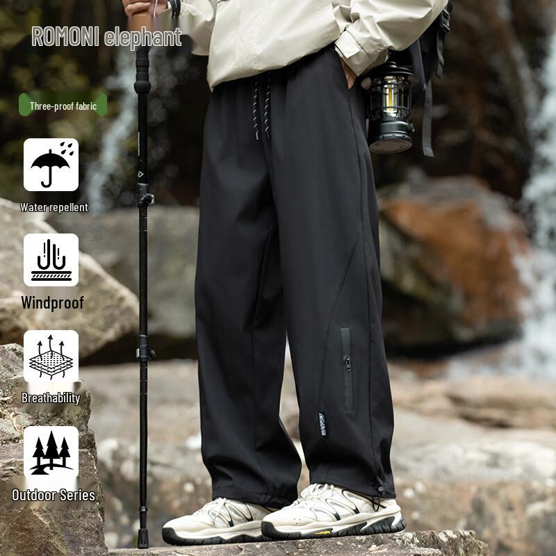 

ROMON Men s American Style Windproof Straight Cargo Pants XL