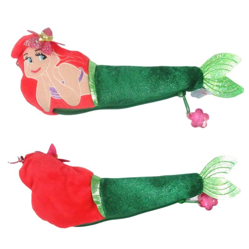 Adorable Ariel Mermaid Plush Pen Pouch For Kids, Soft And Comfortable Fabric, Perfect Storage For Pens, Coins And Small Items