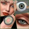 Eyeshare Colored Contact Lenses Blue Eye Makeup Contact Lenses Annual Comfort Green Colored Contact Lenses Gray Natural Colored Soft Lenses 1 Pair