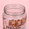 Large Capacity Capybara Water Bottle TPR 600ML Double Drinking Cup Cartoon Children Cup  Kids