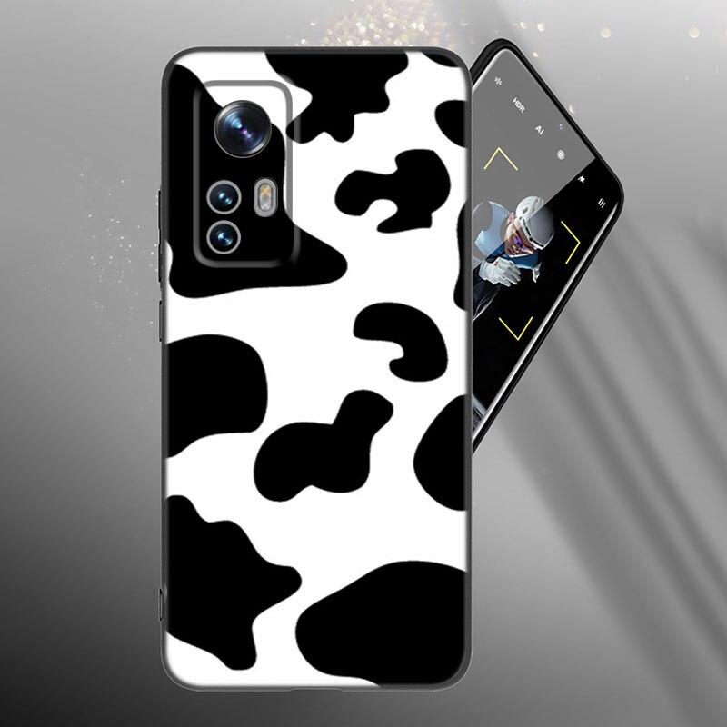 Black And White Dalmatian Cow Zebra Texture Case For Xiaomi Mi 10T 11i 11T Note 10 11 Lite NE POCO F3 M3 X3 GT NFC M4 X4 Pro 5G