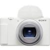 SONY VLOGCAM Compact Digital Camera Body with Windscreen and Zoom Lens W ZV-1II 18-50mm F1.8-4.0 (White) ZV-1M2