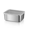 1pc Stainless Steel Food Storage Containers with Airtight Lid, Fresh-keeping Box, Leak Proof, Reusable, Multipurpose Use