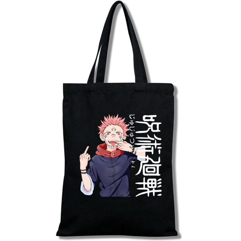 Jujutsu Kaisen Tote Bag Fashion Shopping Bag Portable Women'S Shoulder Bag