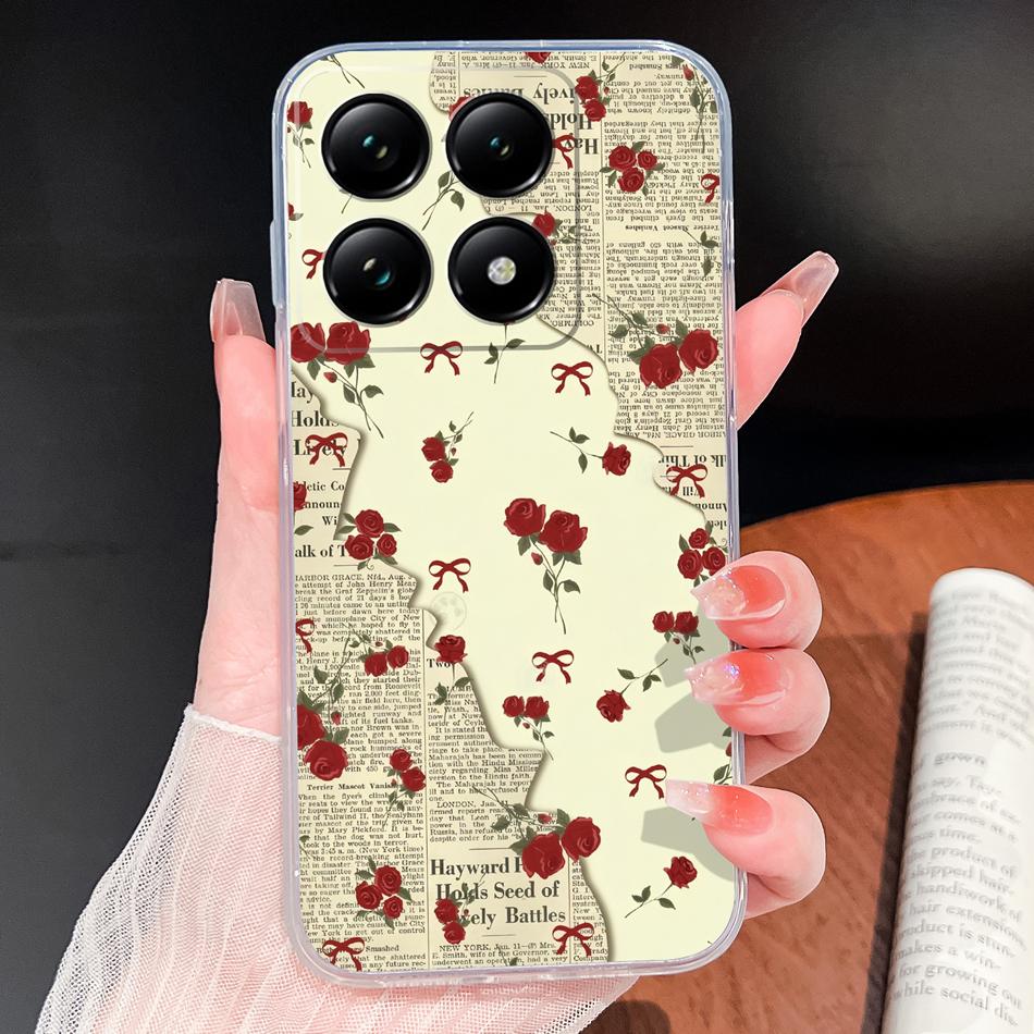 For Xiaomi 15T 14T Pro Phone Case Lovely Fish Patterns Soft TPU Clear Silicone Bumper For Xiaomi 15TPro 14 T Lightweight Funda