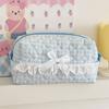 Cotton Girls Sweetheart Lace Storage Bag For Daily Use
