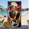 Asciugamano da Spiaggia Stampa Calcio Germania Asciugatura Rapida Super Assorbente Morbido Asciugamano da Bagno per Nuoto Spiaggia Viaggio Souvenir Regalo per Fan