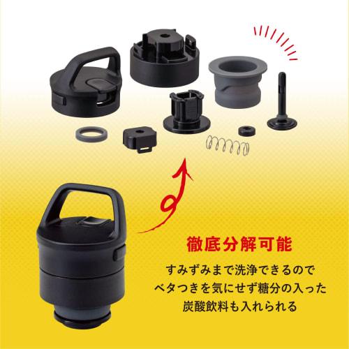 Atlas Sparks ASO-530WH Carbonated Water Bottle, 530ml, for Carbonated Drinks, Keeps Drinks Cold, Vacuum Insulated, Stainless Steel, for Beer, Highball