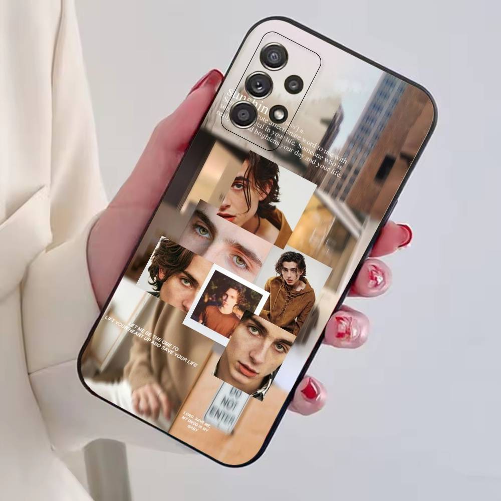 Hot Actor T-Timothee Chalamet Phone Case For Samsung S25,S24,S21,S22,S23,S30,Ultra,S20,Plus,Fe,Soft Silicone Black Cover
