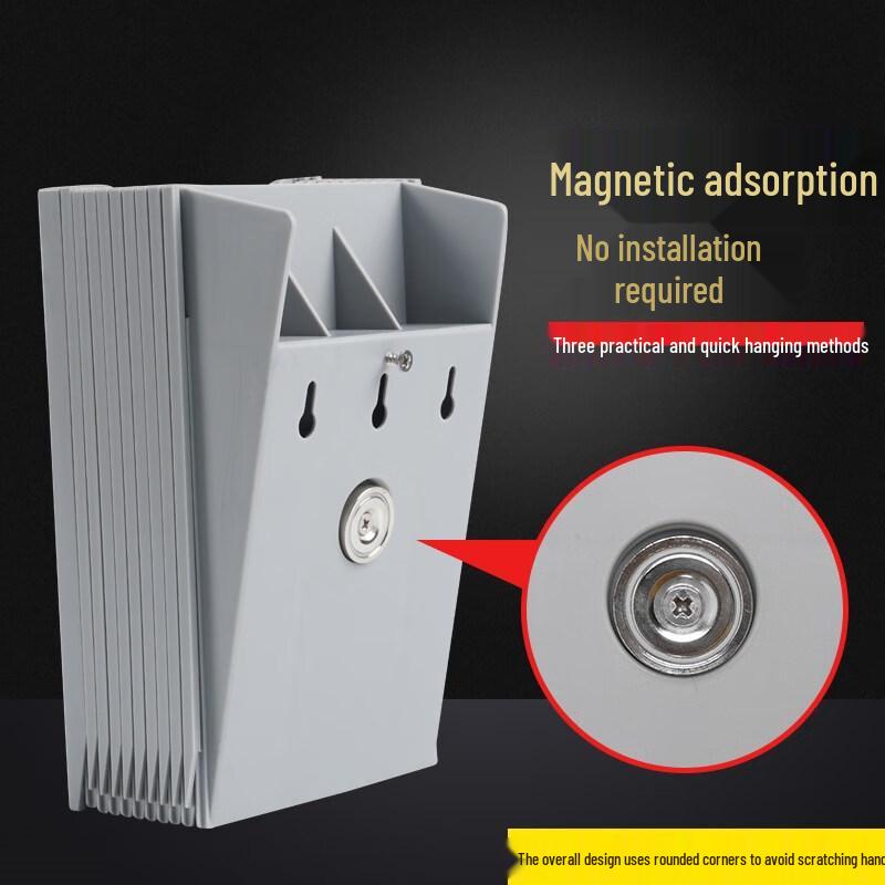Magnetic 15-Slot Material Card Rack
