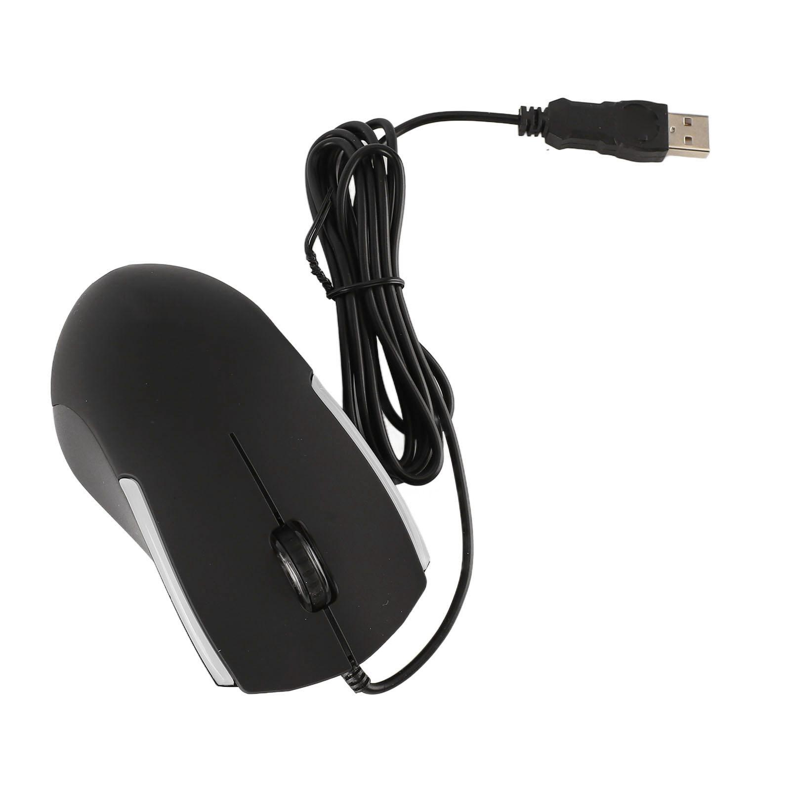 

Wired Mouse High Accuracy Sensitive Plug and Play USB Gaming Mouse with Light for PC Laptop