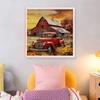 House Full 11CT DIY Counted Needlework Embroidery Kit 19.69x19.69in Embroidery Needlepoint Starter Kits for Adults Home Decor