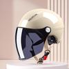 New Men Motorcycle Helmet Woman Electric Motor Car Scooter Bike Open Face Half Helmet Anti Safety Hat Bicycle Cap With Goggles