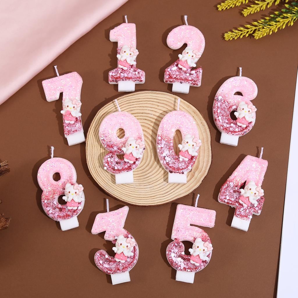 Digital Candle Birthday Little Celebration Cake Topper Decoration