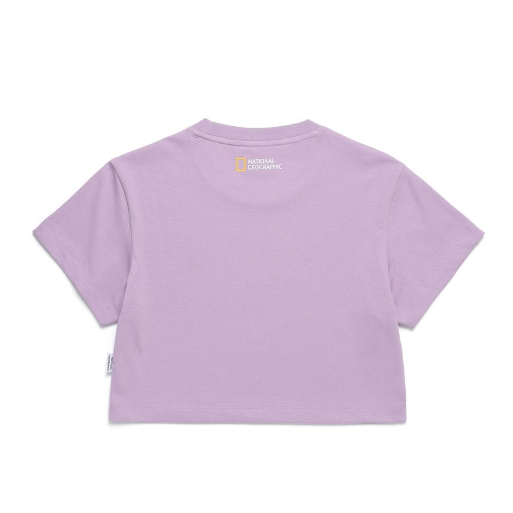 NATIONALGEOGRAPHIC N242Wts100 Women'S Crop Short Sleeve T-Shirt Lavender