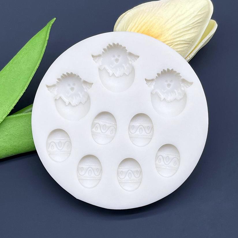 Chick Easter Eggs Silicone Sugarcraft Mold Chocolate Cupcake Baking Fondant Cake Decorating Tools