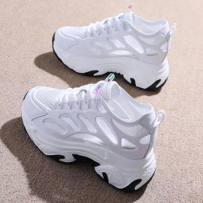 High on Platform Sneakers Shoes for Women Daily Routine 2025 New Arrival Walking Aesthetic Designer Luxury Offer Woman Footwear