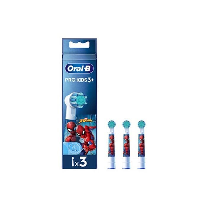 Oral-B Pro Kids Spiderman Brush Heads - Pack of 3