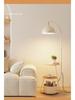 Nordic Cream Floor Lamp with Shelf - Modern Living Room, Study, Bedroom & Bedside Vertical Table Lamp