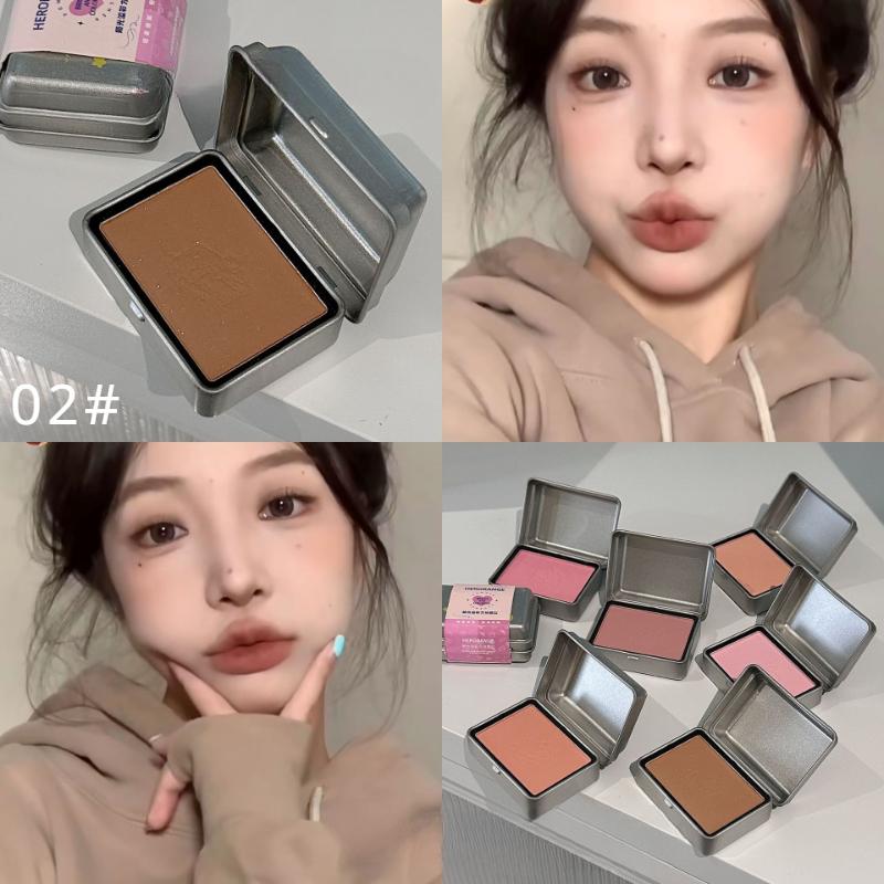 

Румяна Square Iron Box, прозрачный и чистый корейский порошок Sweet Sister Yuanqi, не летающий! 02#