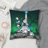 The BBattle Cats Pillow Case Square DoubleSided Printing Sofa Cushion Cover Pillowcase Bedroom Bedside