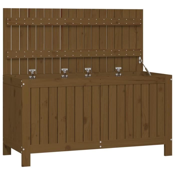 VidaXL Boîte de rangement de jardin Marron miel 115x49x60 cm Bois pin 823839