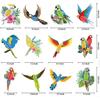 12 Pcs Tropical Birds Honeycomb Hanging Parrot Paper Cutouts Hawaiian Summer Beach Luau Party Hanging Decorations Tiki Bar Party Supplies Safari