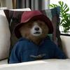Cartoon Paddington Bear Cushion Cover Cushion Cover Set 4Pcs 50X50 45X45 40X40 Pillowcase Decorative Sofa Home Decor