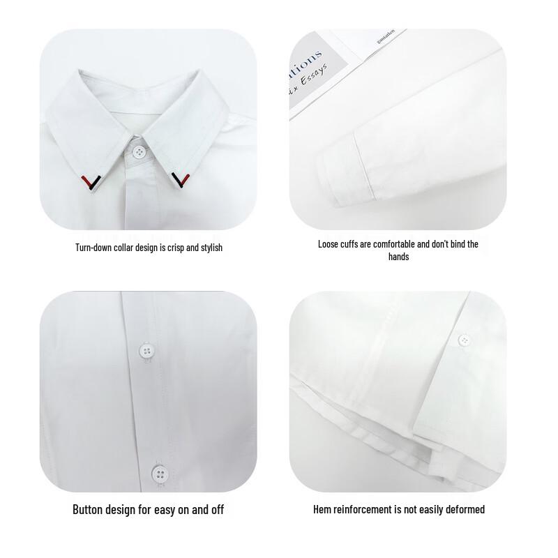 Boys' Cotton Long-Sleeve Casual Shirt