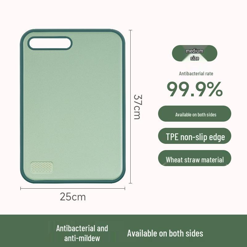Antibacterial Anti-mildew Wheat Straw Cutting Board - Kitchen & Dormitory Essential for Fruits & Vegetables