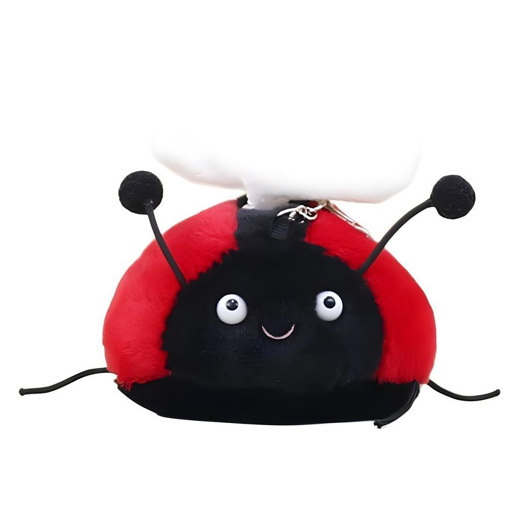 Adorable Bee Plush Toy With Moving Wings Cute Stuffed Animal Bag Charm 11cm