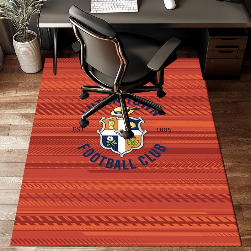 Town Football Club Printed Office Carpet Chair Cushion Entryway Rug, Rugs for Living Room, Bedroom Christmas gifts