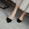 Maogu Shoe Woman Summer 2024 Ladies Luxury Leather Pointed Toe Party Women Pumps Sexy Thin High Heel Hollow Fashion Female Shoes