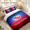 Custom Name Bedding Set 3 PiecesBlackburn Rovers Football Print Duvet Cover + 2 Pillowcases Soft Bed Decor