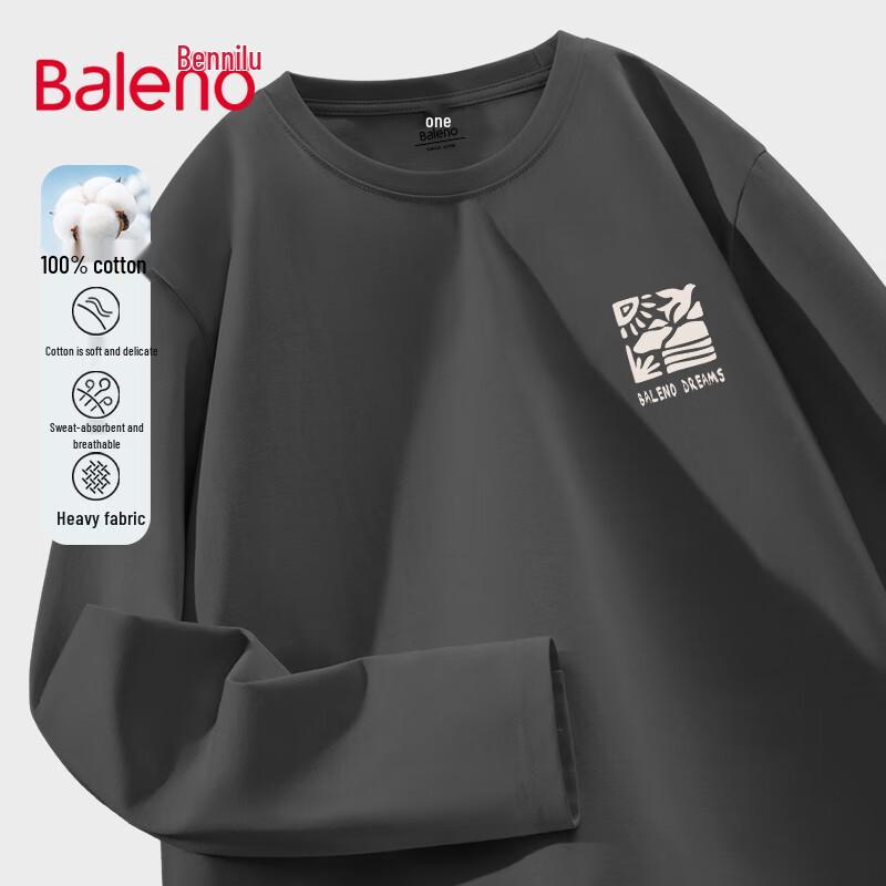 Baleno Men's Long Sleeve Crewneck T-Shirt