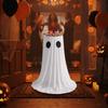 Standing Halloween Glowing Ghost Treat Bucket Height-adjustable Halloween Candy Holder  Outdoor