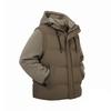 2025 Winter Men's Trendy Hooded Faux Two-Piece Cotton Jacket: Thick, Warm, Versatile Casual Outerwear
