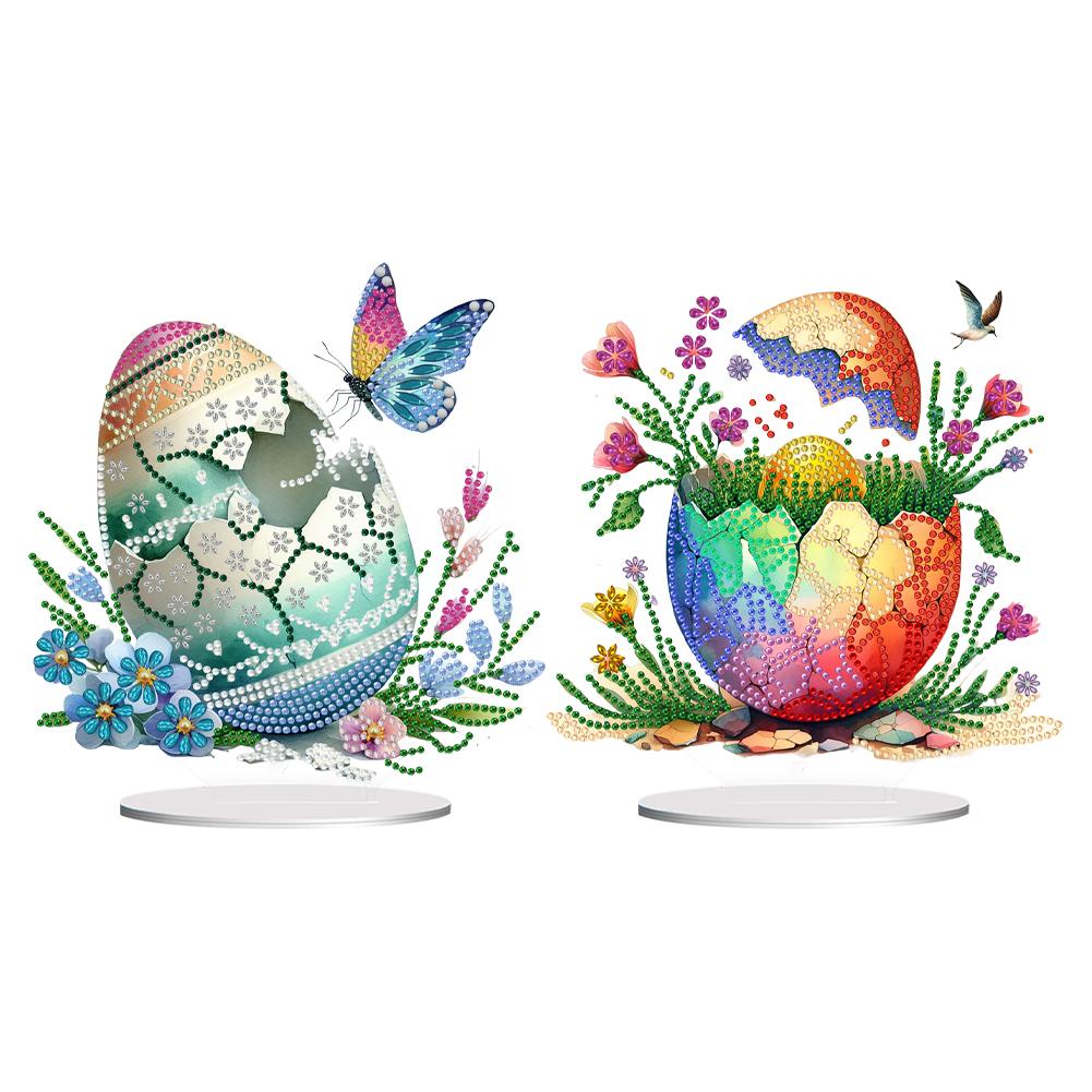 Round+Special Shape Diamond Painting Desktop Ornaments Kit Acrylic 5D DIY Diamond Art Tabletop Decorations for Home Office Decor