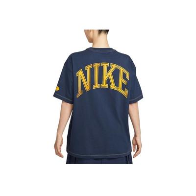 Nsw Street Os S/S Bavlnené Pohodlné Voľné Módne Všestranné Tričko Dámske Topy HV4973-410