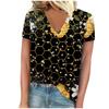 vintage women bee print t shirt short sleeve v neck tops comfortable t-shirts