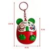 Christmas Mouse Shaped Fidget Keychain Cartoon Keys Button Squeeze Music Keychain Diy Relief Stress Keychain Pass The Time