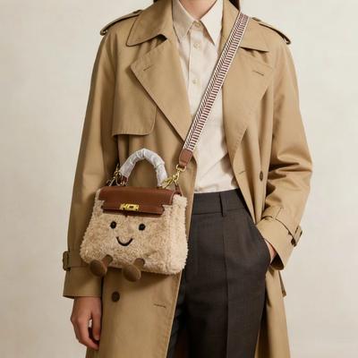 Σχεδιασμός niche αφράτη τσάντα σούπερ χαριτωμένη βελούδινη πλατινένια τσάντα μοντέρνα τσάντα ώμου messenger φορητή τσάντα χειρός για καθημερινή μετακίνηση