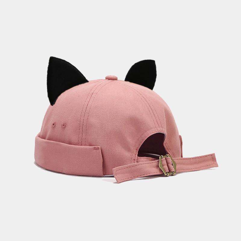 Cat Ears Baseball Cap With Adjustable Strap For Summer Casual Wear