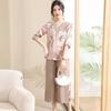 2026 Summer Chiffon Top Set for Stylish Middle-Aged and Elderly Mothers (Short/Mid-Sleeve)