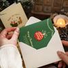 1PC Handwritten Cards Exquisitely Patterned Vintage Holiday Greetings Christmas Connotation Gift Cards Smooth Writing