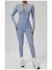 Manyi Zipper Nude Long Sleeve Yoga & Fitness Jumpsuit 8306
