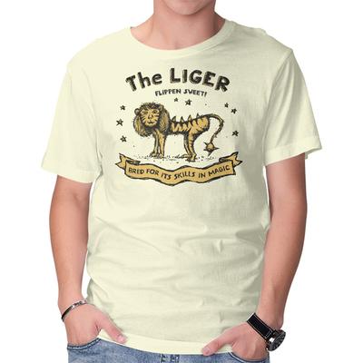 Unisex Crew Neck T-Shirt The Liger Graphic Short Sleeve Casual Tee