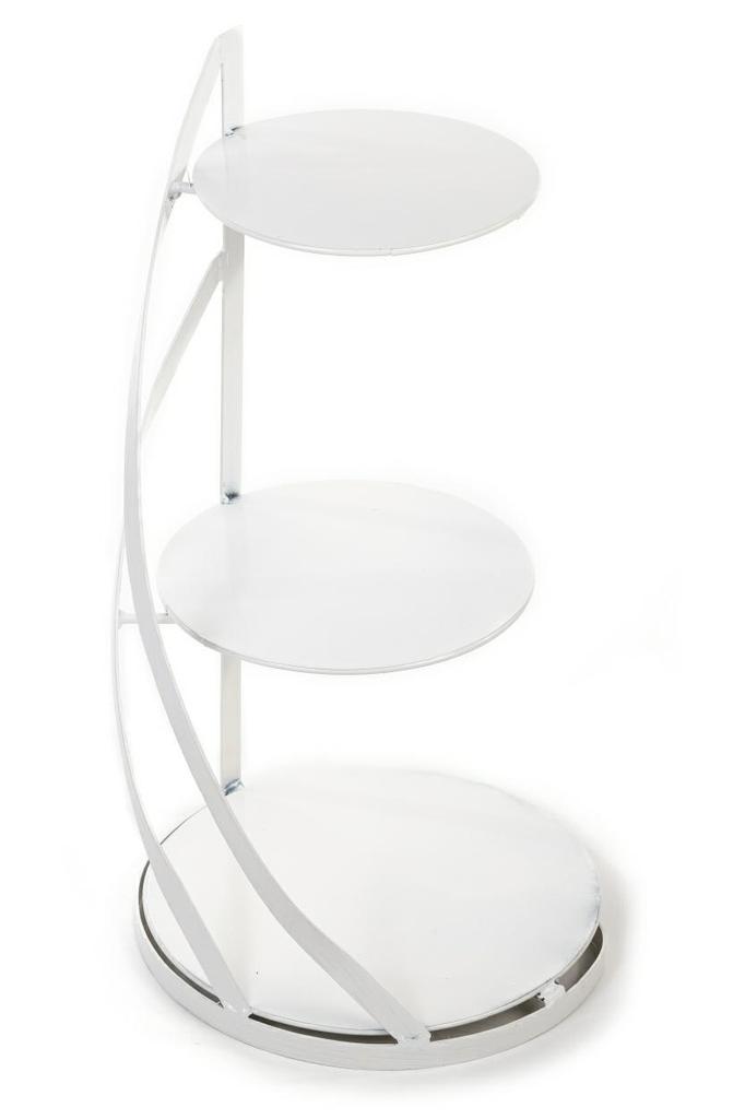 Supporto Bianco in Metallo Nowell per Torte 60 Cm